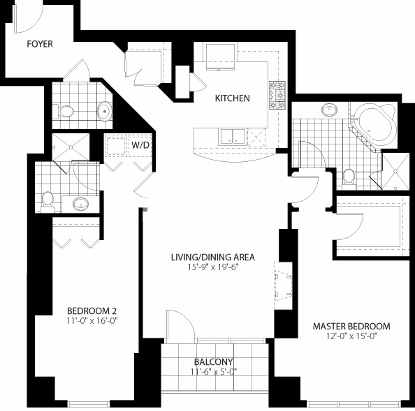 160 E Illinois St Floorplan - A Tier*