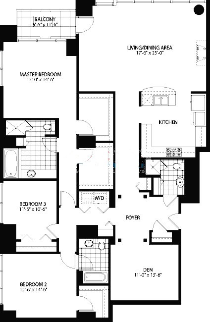 160 E Illinois St Floorplan - D Tier*