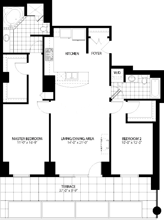 160 E Illinois St Floorplan - 02 Tier*