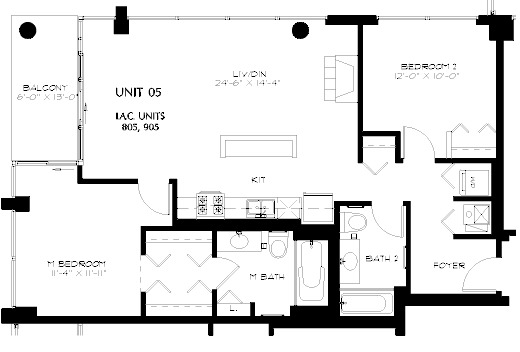 1819 S Michigan Floorplan - 05 Tier