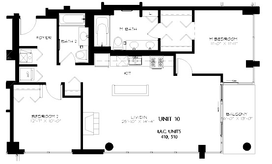 1819 S Michigan Floorplan - 10 Tier*