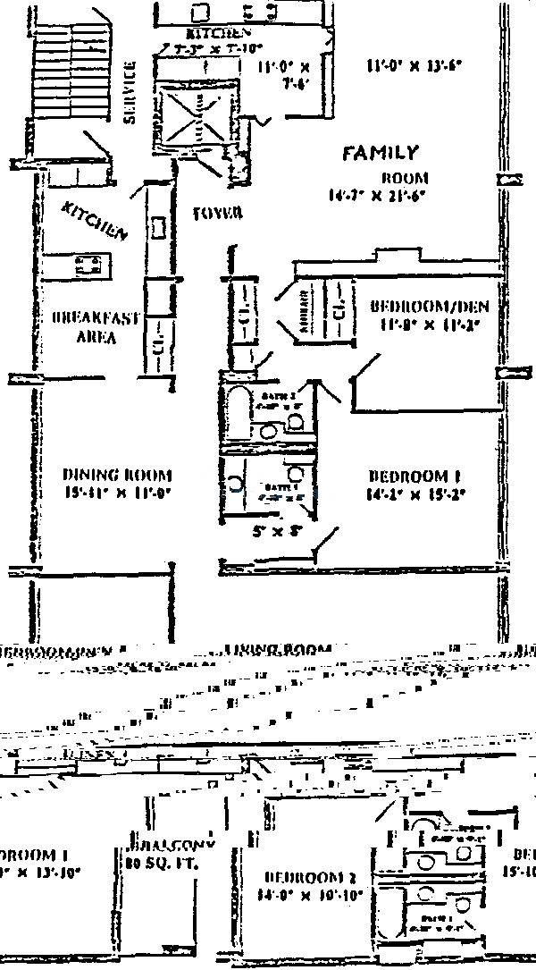 1 E Schiller Ave Floorplan - 5A, 4B Combo Tier