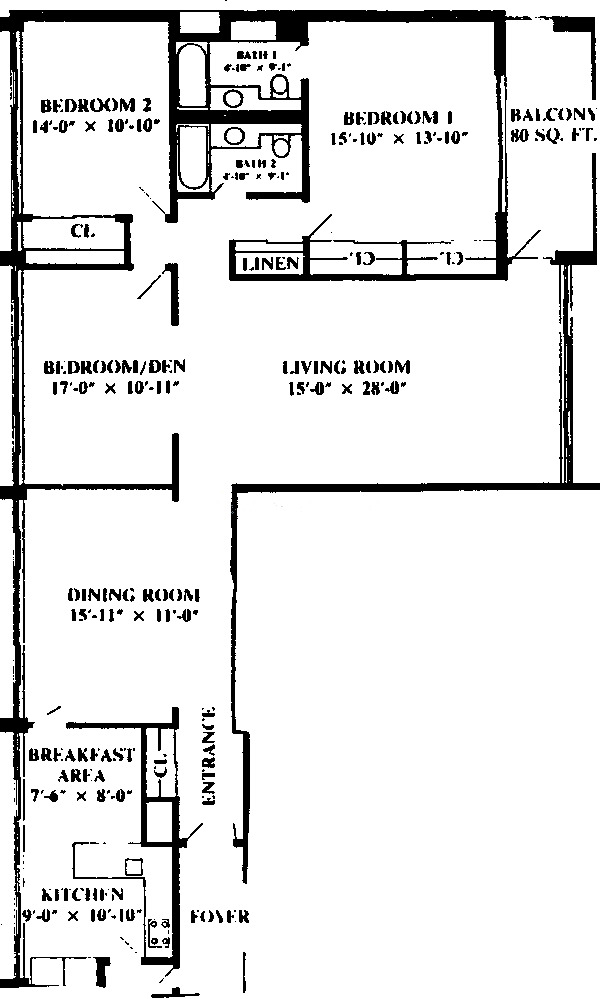 1 E Schiller Ave Floorplan - 9D Tier*