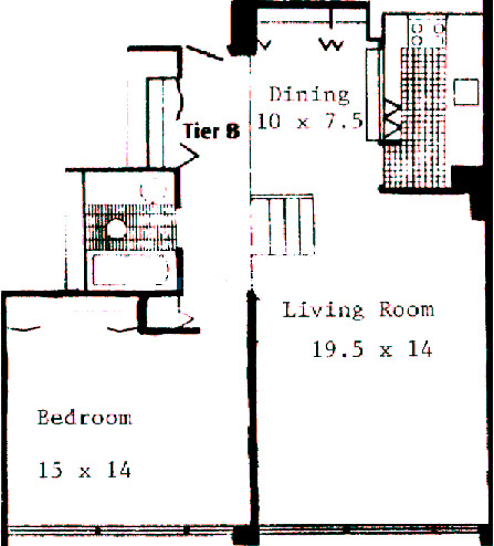 21 E Chestnut Floorplan - B Tier*