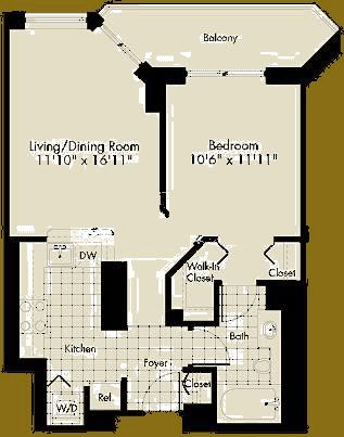 222 N Columbus Dr Floorplan - A2 Tier