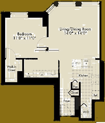 222 N Columbus Dr Floorplan - A3 Tier