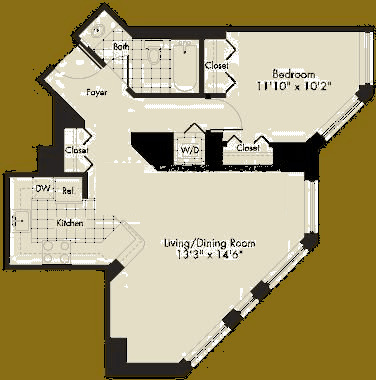 222 N Columbus Dr Floorplan - A4 Tier