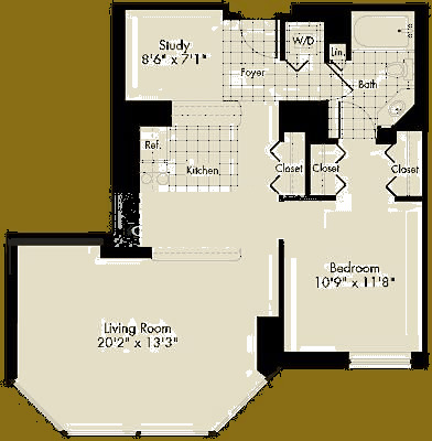 222 N Columbus Dr Floorplan - B1 Tier