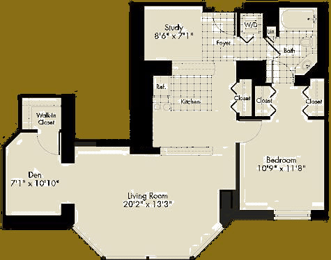 222 N Columbus Dr Floorplan - B2 Tier*