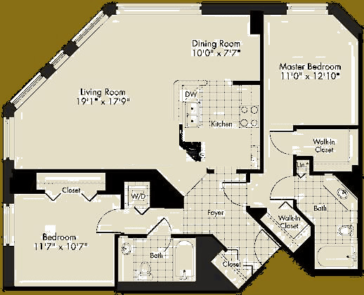 222 N Columbus Dr Floorplan - C4 Tier