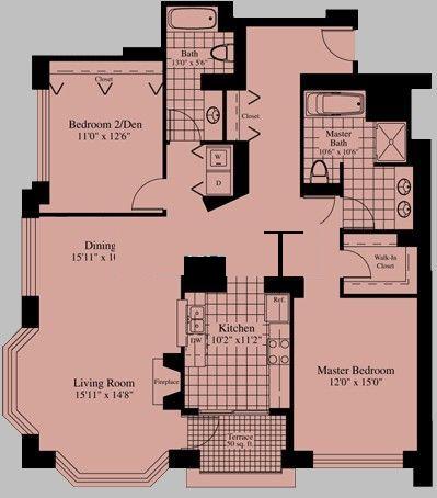 25 E Superior Floorplan - Pinnacle 01 Tier