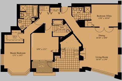 25 E Superior Floorplan - Pinnacle 04 Tier