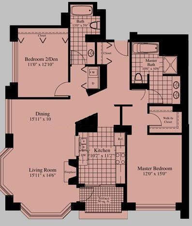 25 E Superior Floorplan - Tower 01 Tier