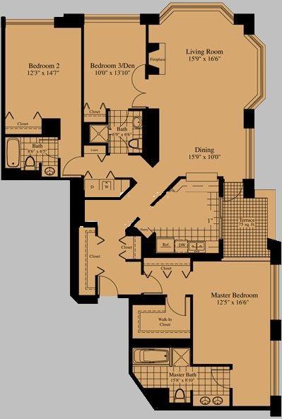 25 E Superior Floorplan - Tower 06 Tier