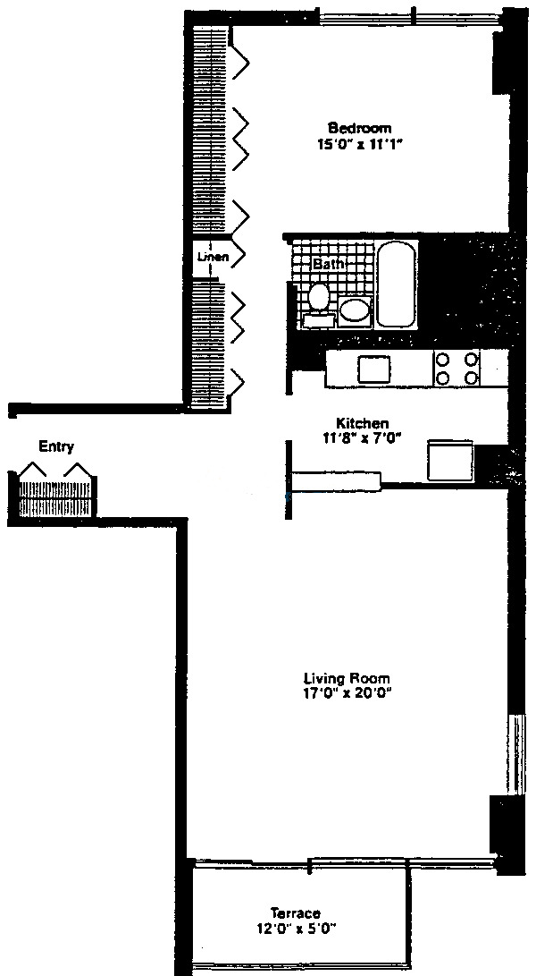 30 E Elm St Floorplan - B Tier*