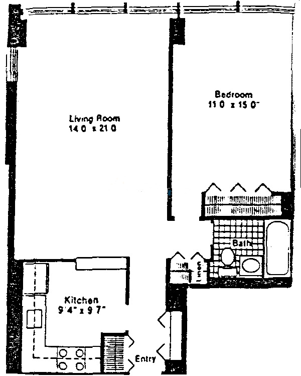 30 E Elm St Floorplan - 18D Tier*