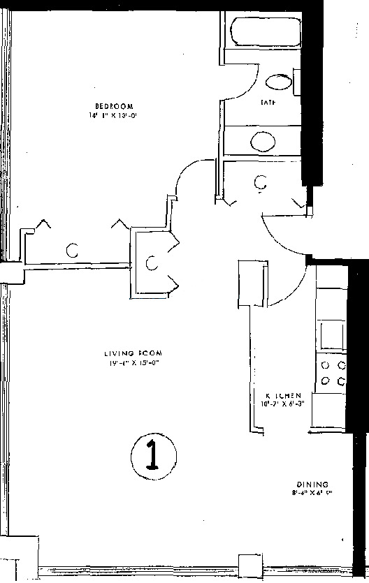 3110 N Sheridan Floorplan - 01 - 02 Tiers