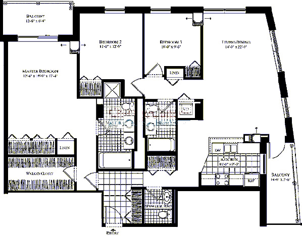 330 W Grand Floorplan - 02 Tier