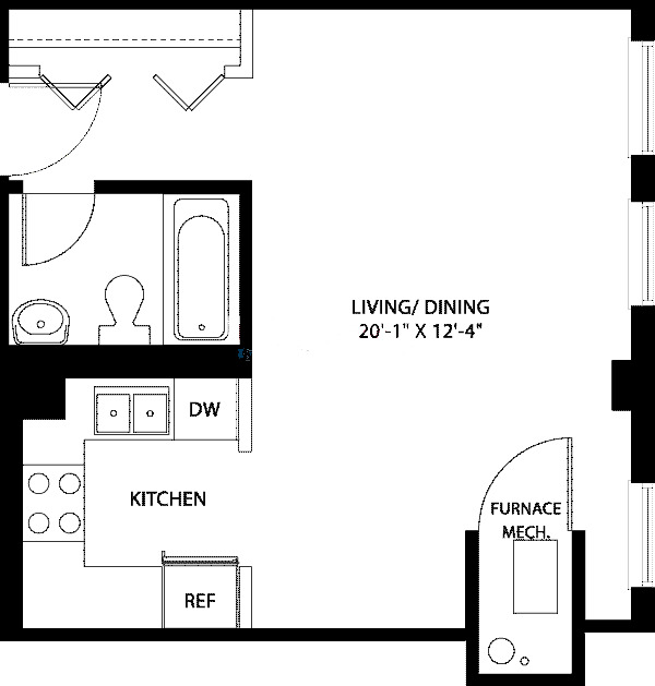 3150 N Sheffield Floorplan - 01 Tier