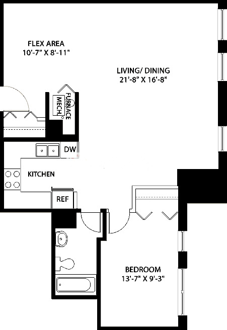 3150 N Sheffield Floorplan - 05 Tier*