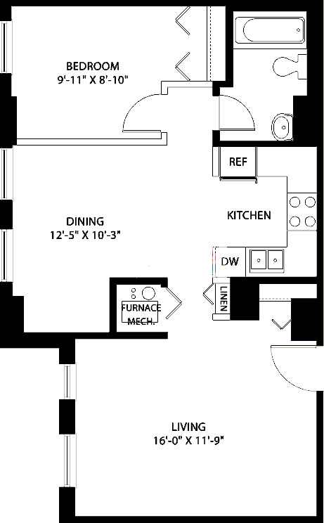 3150 N Sheffield Floorplan - 07 Tier*