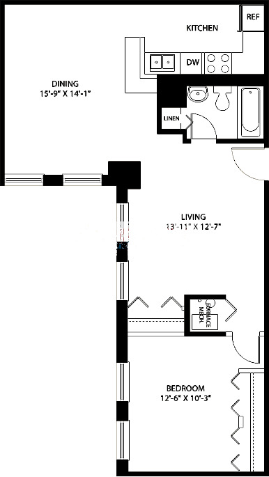 3150 N Sheffield Floorplan - 10 Tier
