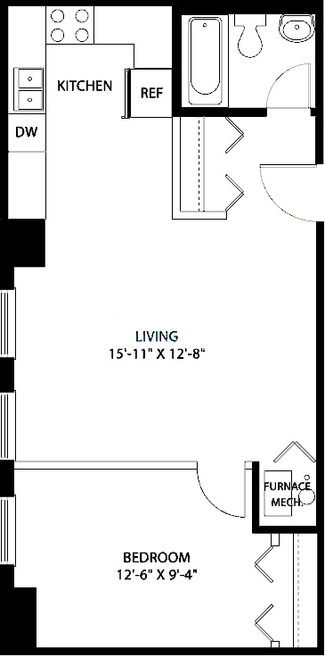 3150 N Sheffield Floorplan - 11 Tier