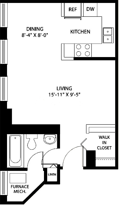 3150 N Sheffield Floorplan - 12 Tier