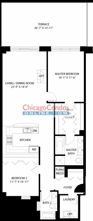 3150 N Sheffield Floorplan - 02 Tier*