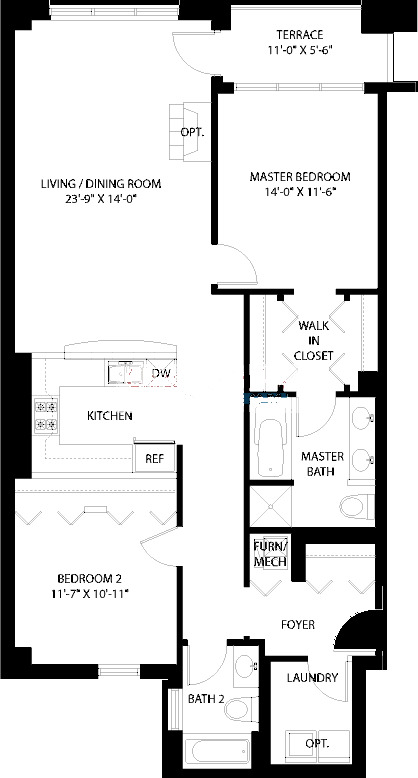 3150 N Sheffield Floorplan - 02 Tier*