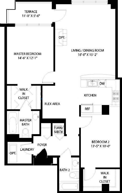 3150 N Sheffield Floorplan - 04 Tier*