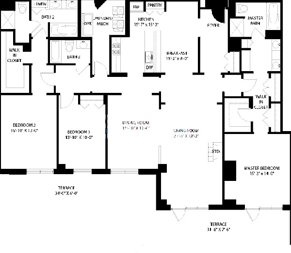 3150 N Sheffield Floorplan - 05 Tier*