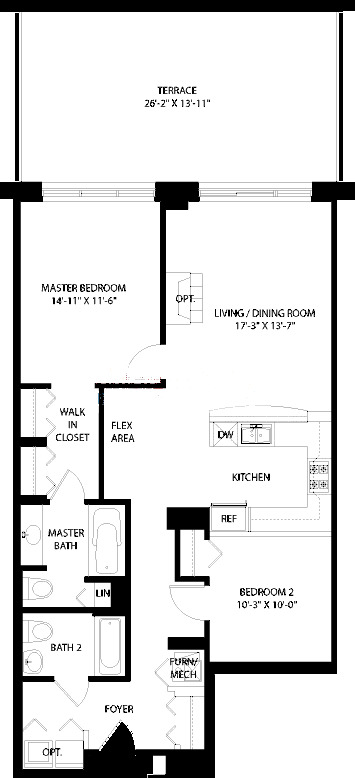 3150 N Sheffield Floorplan - 08 Tier*