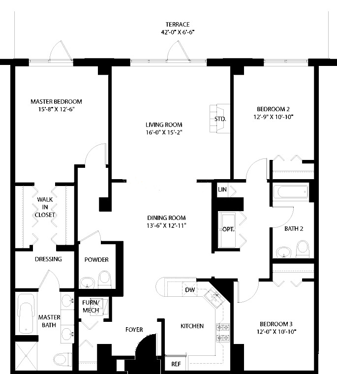 3150 N Sheffield Floorplan - 08 Tier*