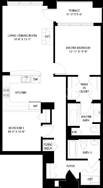 3150 N Sheffield Floorplan - 10 Tier*