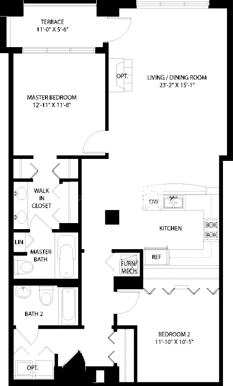 3150 N Sheffield Floorplan - 12 Tier*