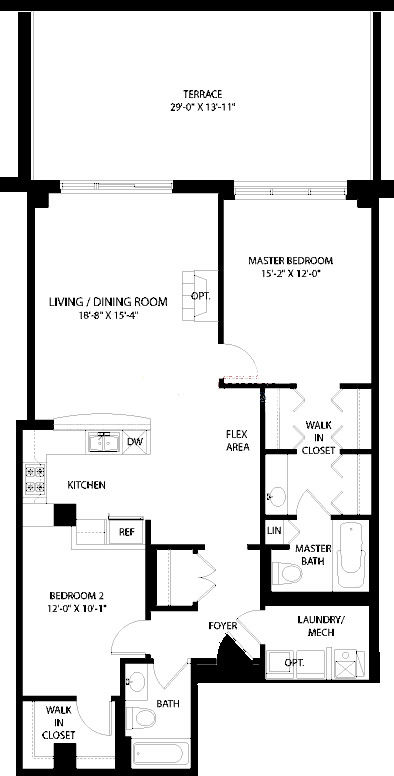 3150 N Sheffield Floorplan - 13 Tier*