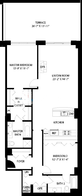 3150 N Sheffield Floorplan - 14 Tier*