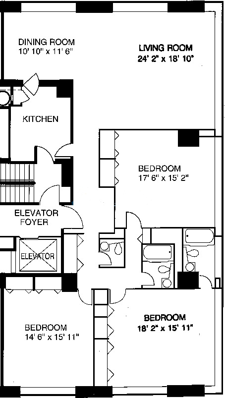 3150 N Lake Shore Drive Floorplan - A Tier