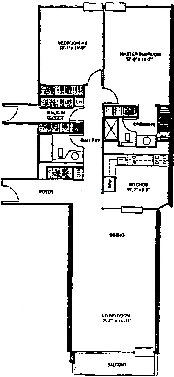 3150 N Sheridan Floorplan - A Tier