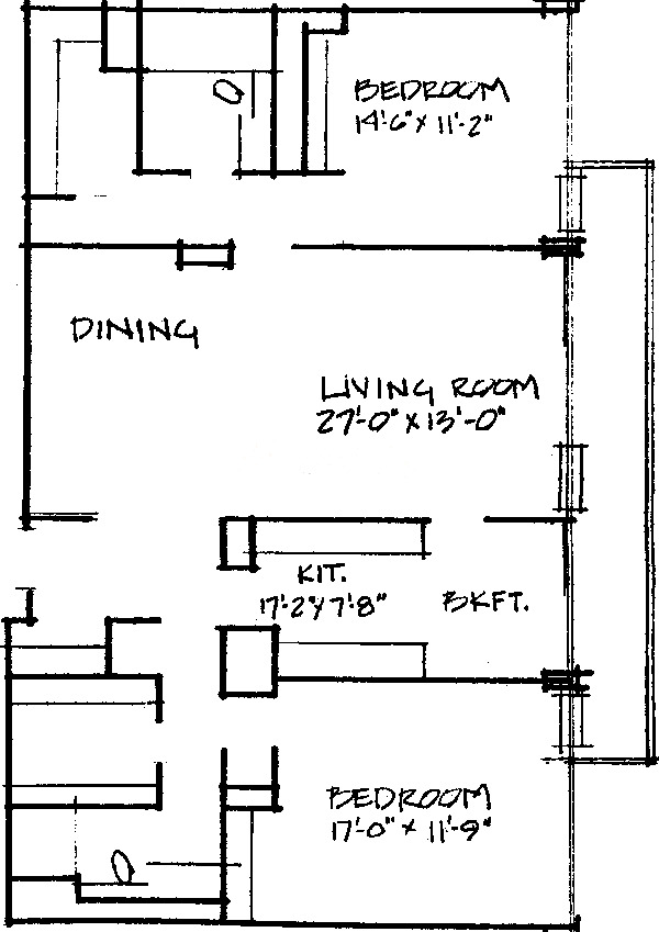 3150 N Sheridan Floorplan - B Tier*