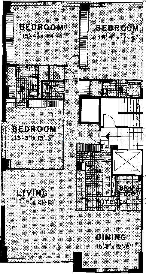 3180 N Lake Shore Drive Floorplan - A & H Tier