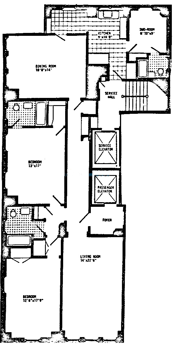 3300 N Lake Shore Drive Floorplan - E Tier*