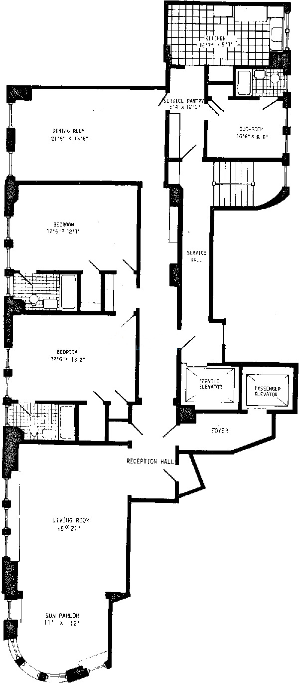 3300 N Lake Shore Drive Floorplan - A Tier