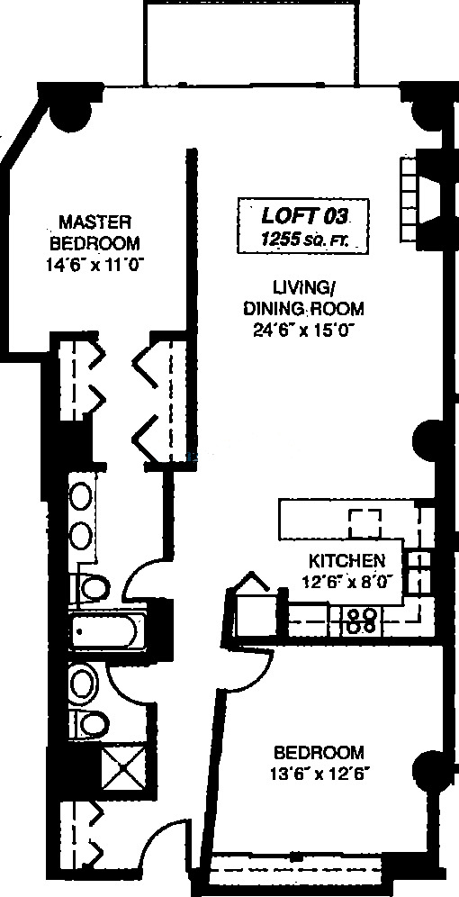 333 W Hubbard Floorplan - Loft 03 Tier*
