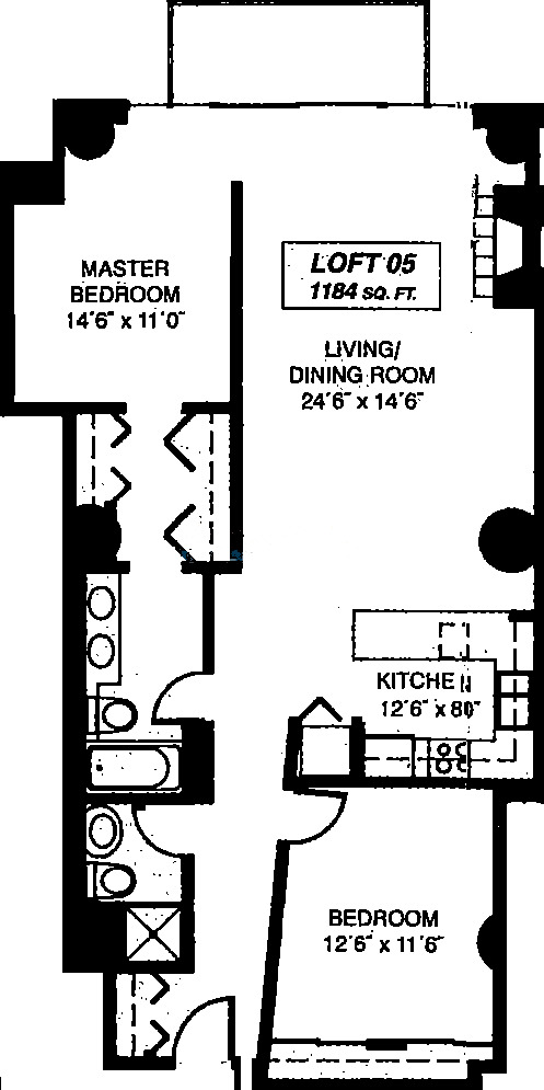333 W Hubbard Floorplan - Loft 05 Tier*