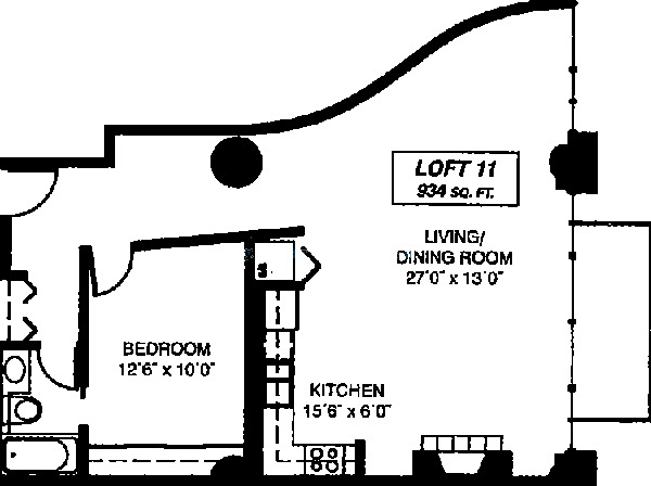 333 W Hubbard Floorplan - Loft 11 Tier*