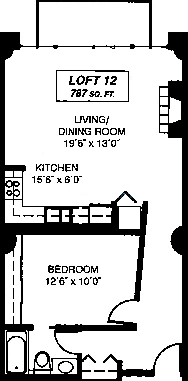 333 W Hubbard Floorplan - Loft 12 Tier*
