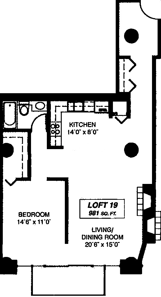 333 W Hubbard Floorplan - Loft 19 Tier*