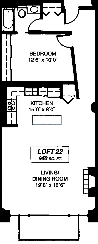 333 W Hubbard Floorplan - Loft 22-24 Tier*
